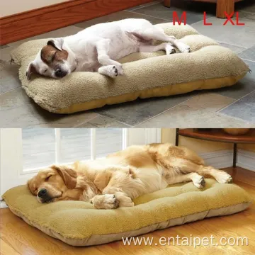 Pet Fleece Bed Dog Cat Cushion Pillow Mat